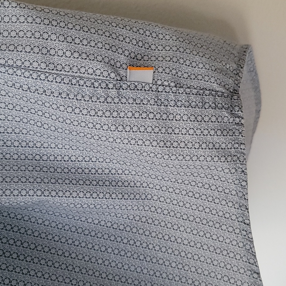 Quiksilver Edition Blue Print Long Sleeve Cotton Dress Shirt XL - Picture 11 of 15